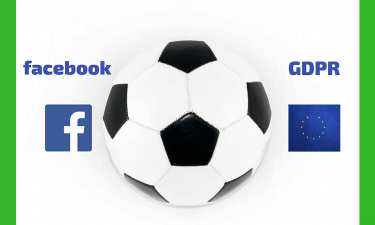 fodbold en kamp mellem facebook og gdpr